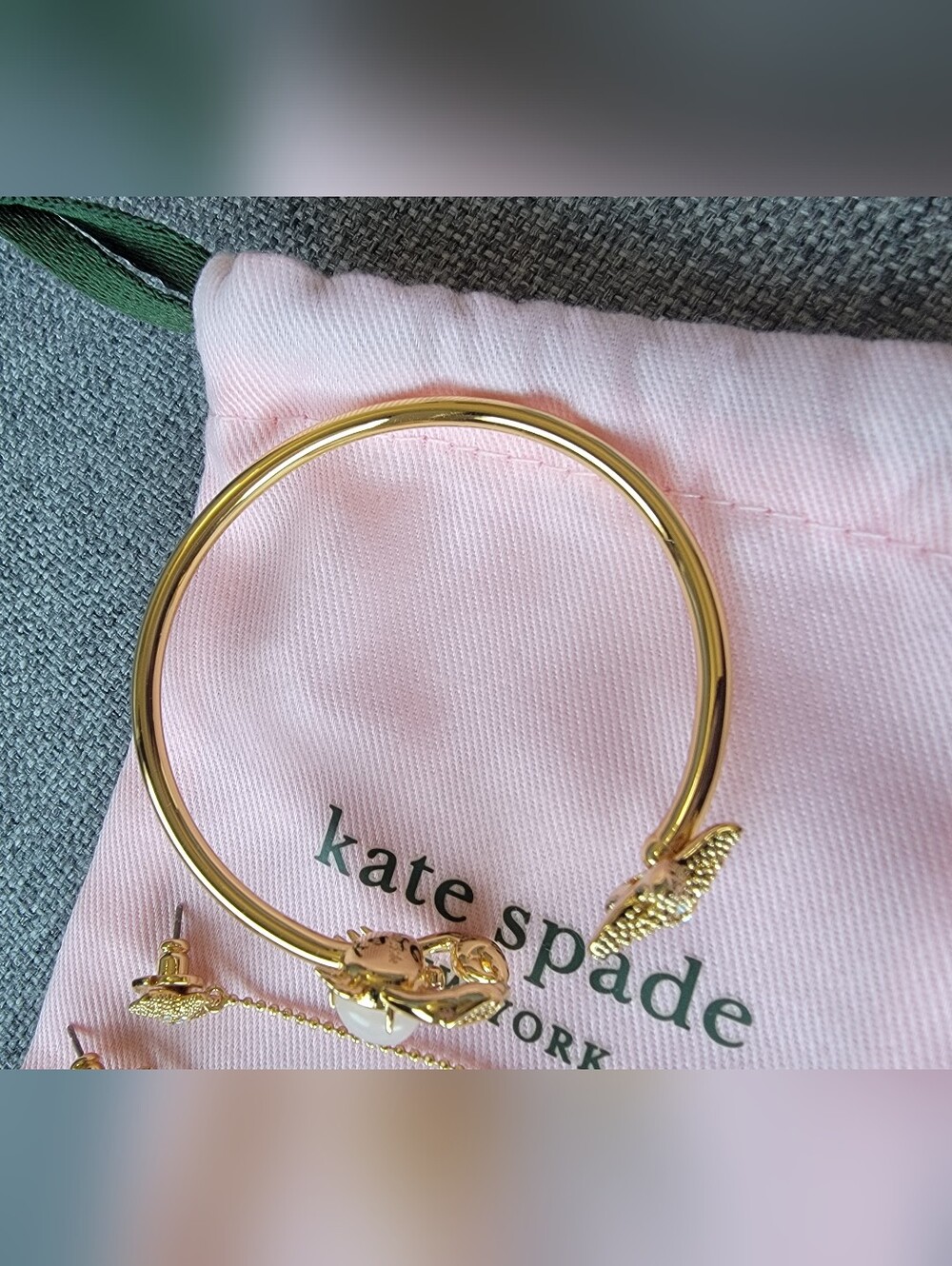 Kate Spade Ocean Jewelry Bundle — Starfish & Crab Set — Gold/Blue/Pearl - Picture 3 of 6